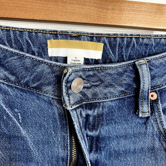 Medium Wash Wide Leg Jeans - Picture 2 of 5